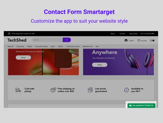 Contact Form Smartarget screenshot