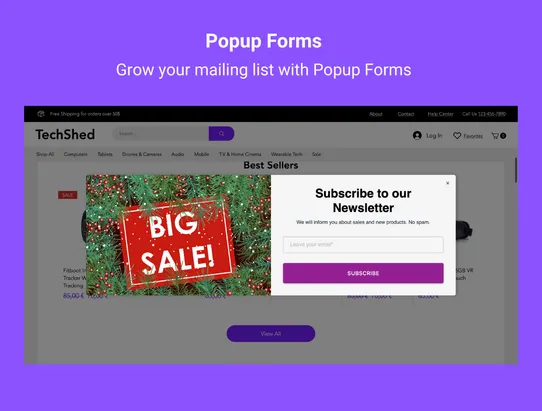 Popup Forms by Smartarget screenshot