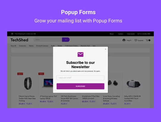 Popup Forms by Smartarget screenshot