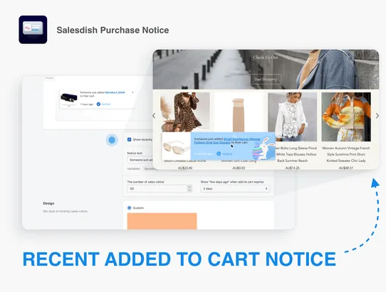 Salesdish Purchase Notice screenshot