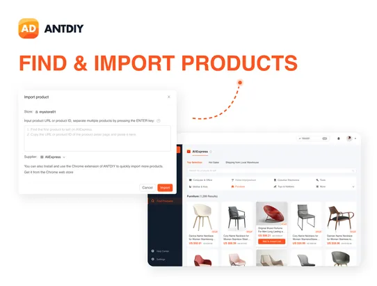 ANTDIY-AliExpress Dropshipping screenshot