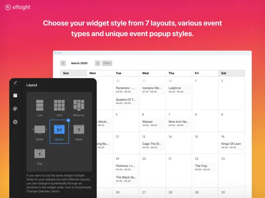 Event Calendar by Elfsight screenshot