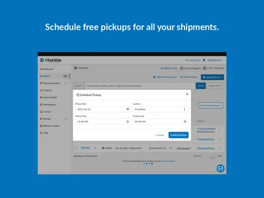 ClickShip – Shipping Platform screenshot