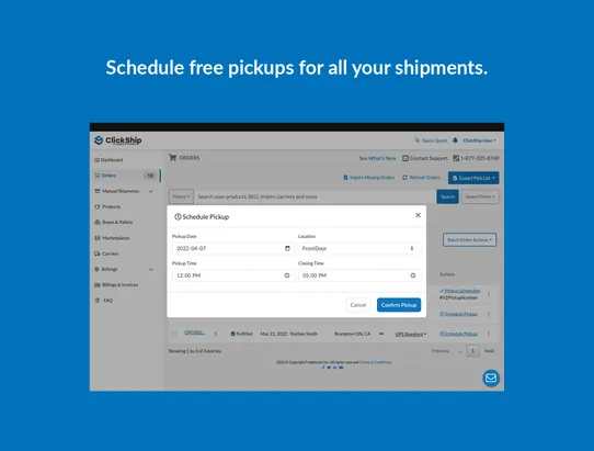 ClickShip – Shipping Platform screenshot