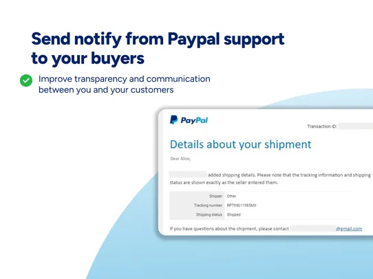 Synctrack PayPal Tracking Sync screenshot