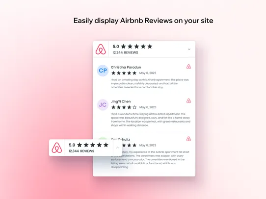 Airbnb Reviews screenshot