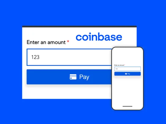 Coinbase Commerce Pay Button screenshot