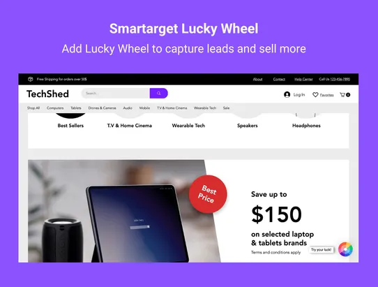 Smartarget Lucky Wheel screenshot