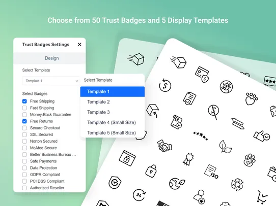 Trust Badges screenshot