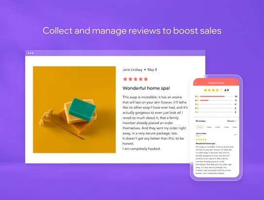 Wix Reviews screenshot