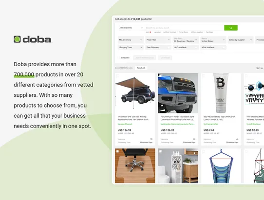 Doba-Worldwide Dropshipping screenshot