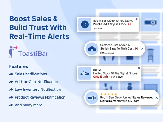 ToastiBar - Sales Popup screenshot