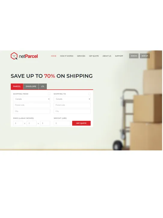 netParcel screenshot