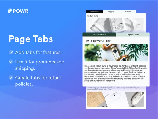Page Tabs screenshot