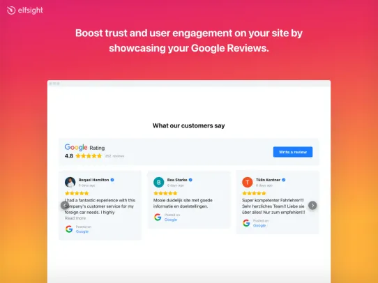 Google Reviews by Elfsight screenshot