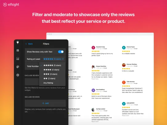 Google Reviews by Elfsight screenshot