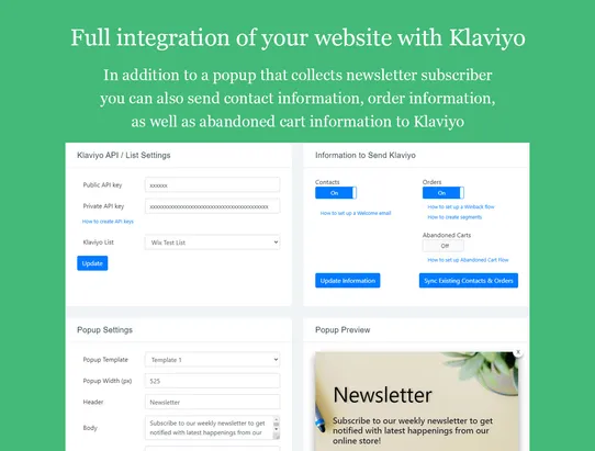 Klaviyo Email Marketing - PoCo screenshot