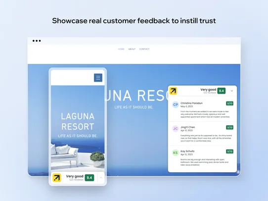 Expedia Reviews Widget screenshot