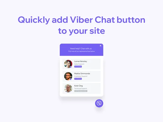 Viber: Start Chat Button screenshot