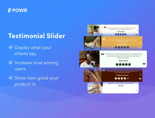 POWR Testimonial Slider screenshot