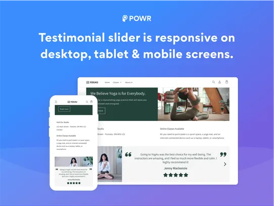 Testimonials Review Slider screenshot