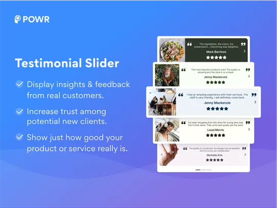 Testimonials Review Slider screenshot