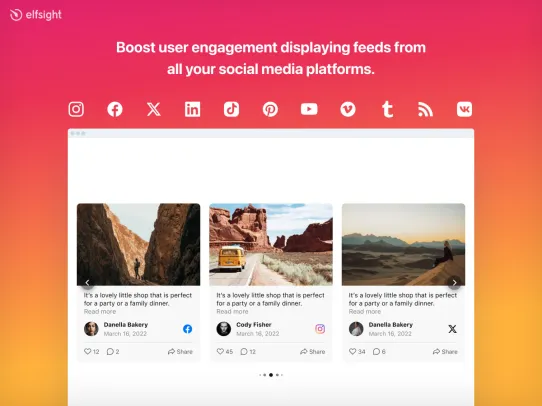 Social Feed by Elfsight screenshot