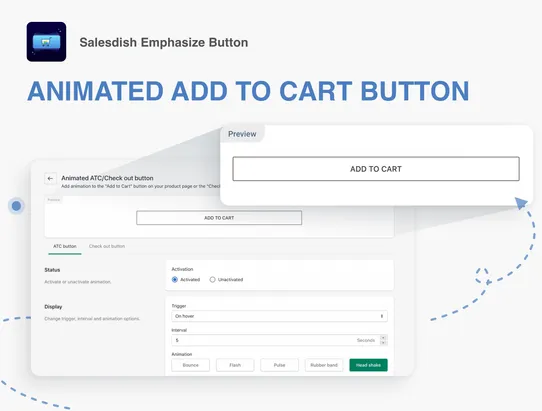 Salesdish Emphasize Button screenshot