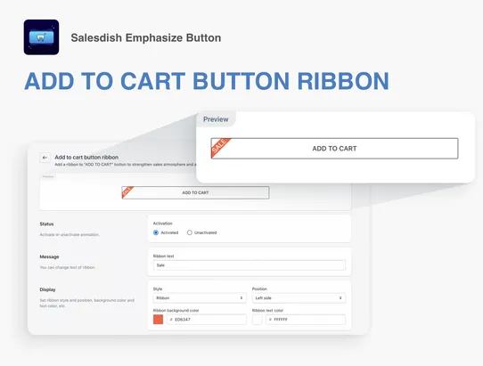 Salesdish Emphasize Button screenshot