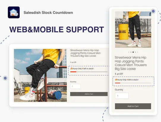 Salesdish Stock Countdown screenshot