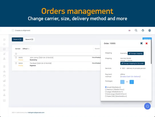 MultiParcels Shipping &amp; Labels screenshot