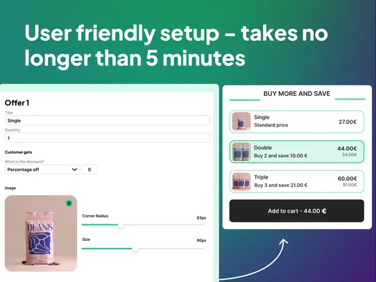 Easy Volume Discount Upsells screenshot