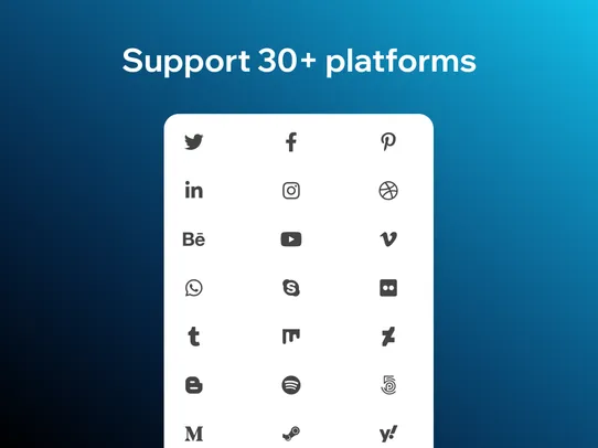 All In One Social Share Button screenshot