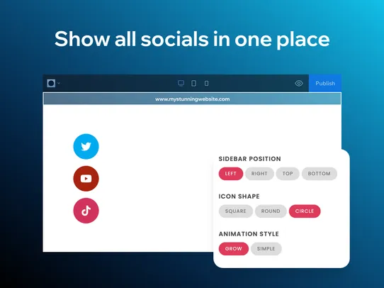 All In One Social Share Button screenshot