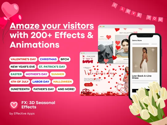 3D Valentine's Day Effects screenshot