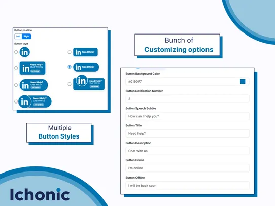 LinkedIn Button: Ichonic screenshot
