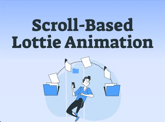 Scroll-Based Lottie Animation screenshot