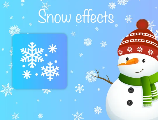 Snow effects for Christmas screenshot