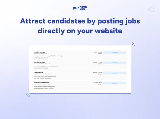 Job Posting Careers Page screenshot