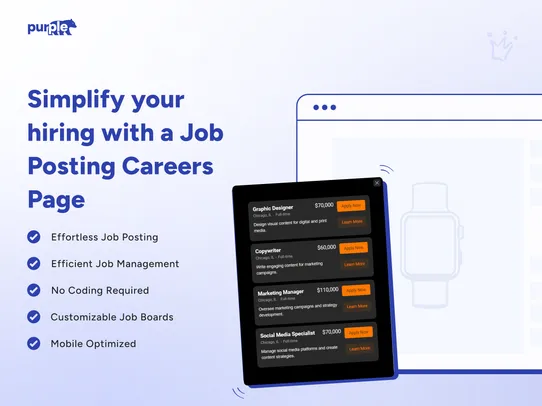 Job Posting Careers Page screenshot