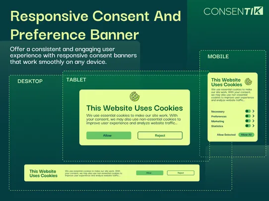 Consentik GDPR Cookie Banner screenshot