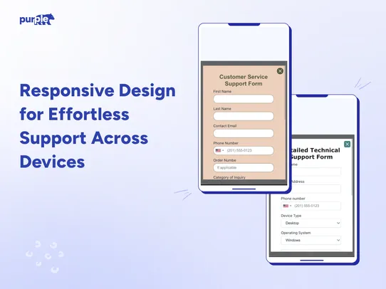 Support Forms screenshot