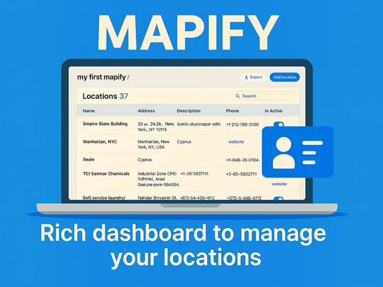 Mapify - map store location screenshot