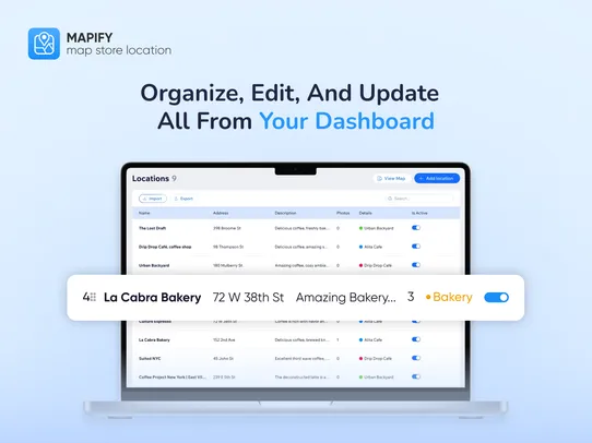Mapify - map store location screenshot