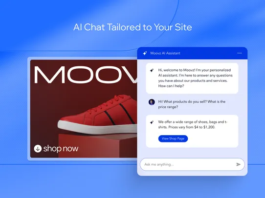 Wix AI Site-Chat screenshot