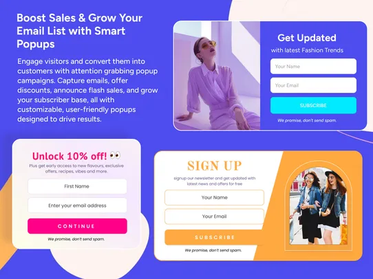 Smarter PopUp &amp; Coupon Code screenshot