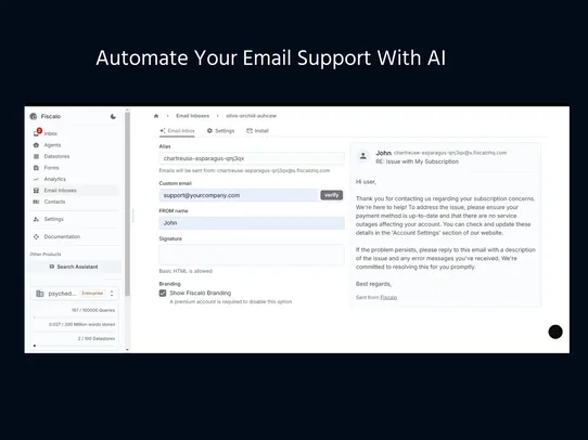 AI Live Chat &amp; Email, Helpdesk screenshot