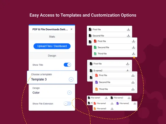 Product PDF &amp; File Downloads screenshot