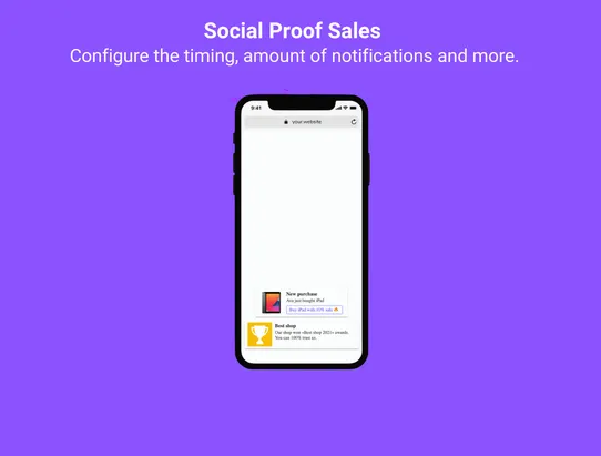 Social Proof Sales screenshot