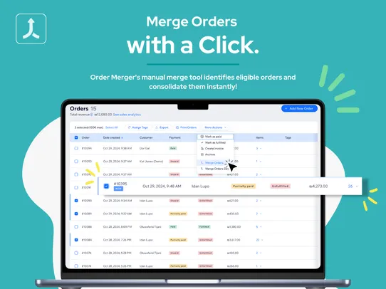 Order Merger screenshot